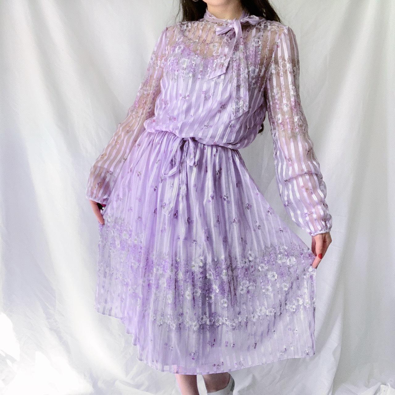 lavender dress vintage