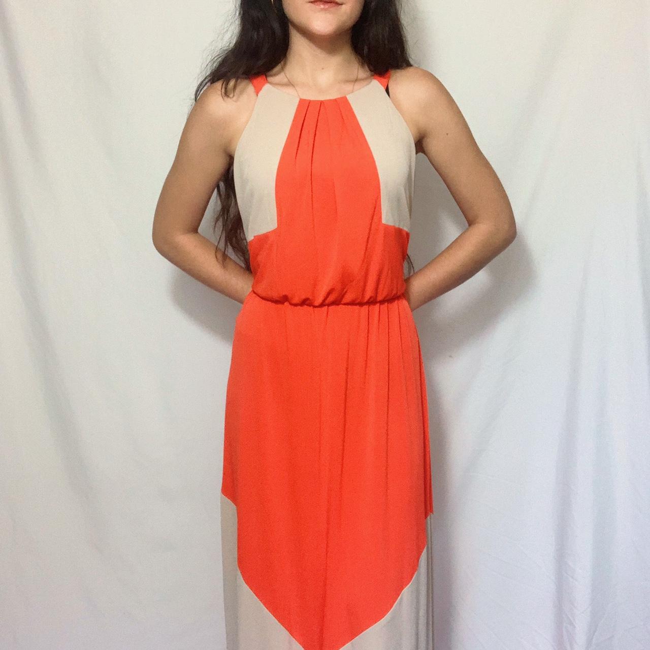 Vince camuto hot sale orange dress