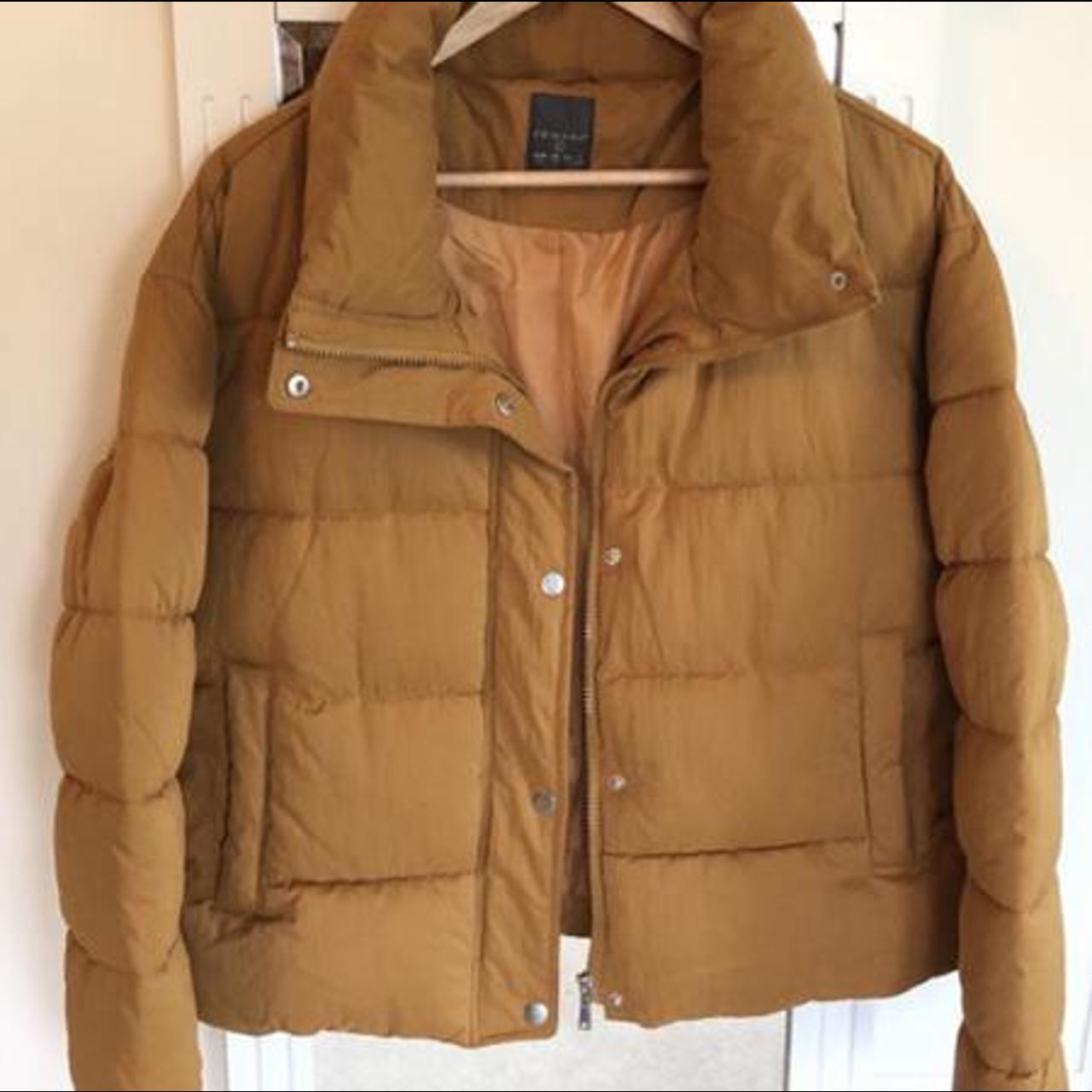 mustard puffer jacket primark