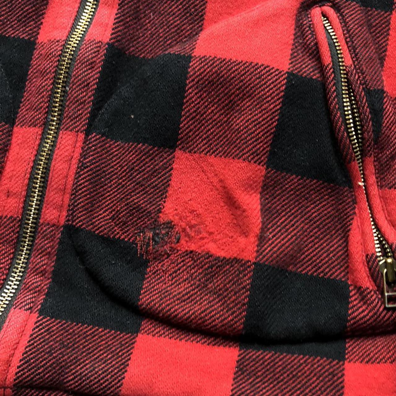 Vintage Levi’s Black / Red Checkered Sherpa Fleece... - Depop