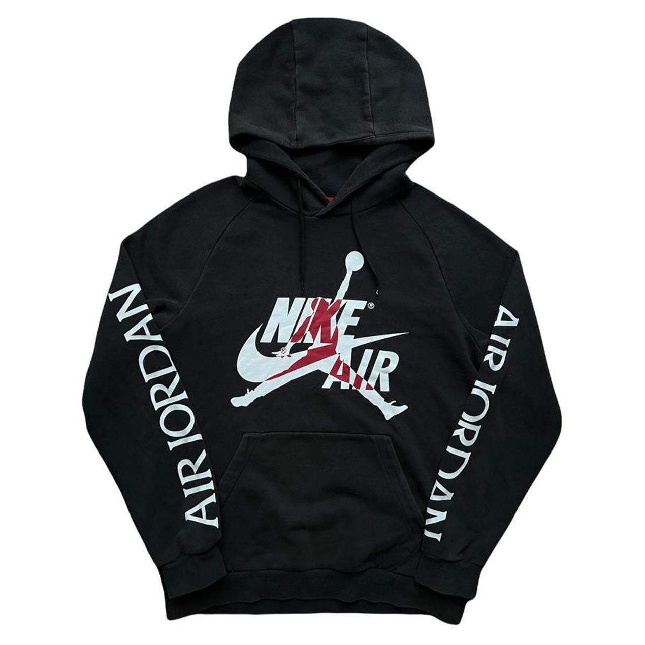 Nike Air Jordan Black Basketball Pullover Sweatshirt... - Depop