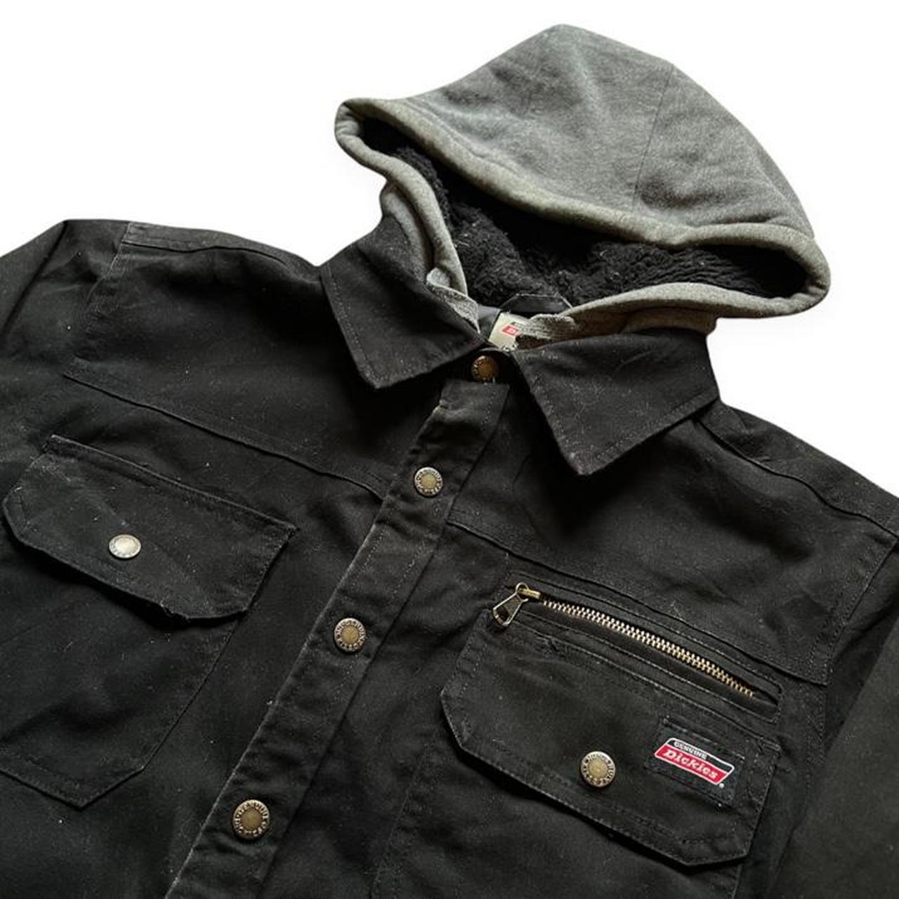 Dickies Workwear Black Heavyweight Hoodie Shirt... Depop