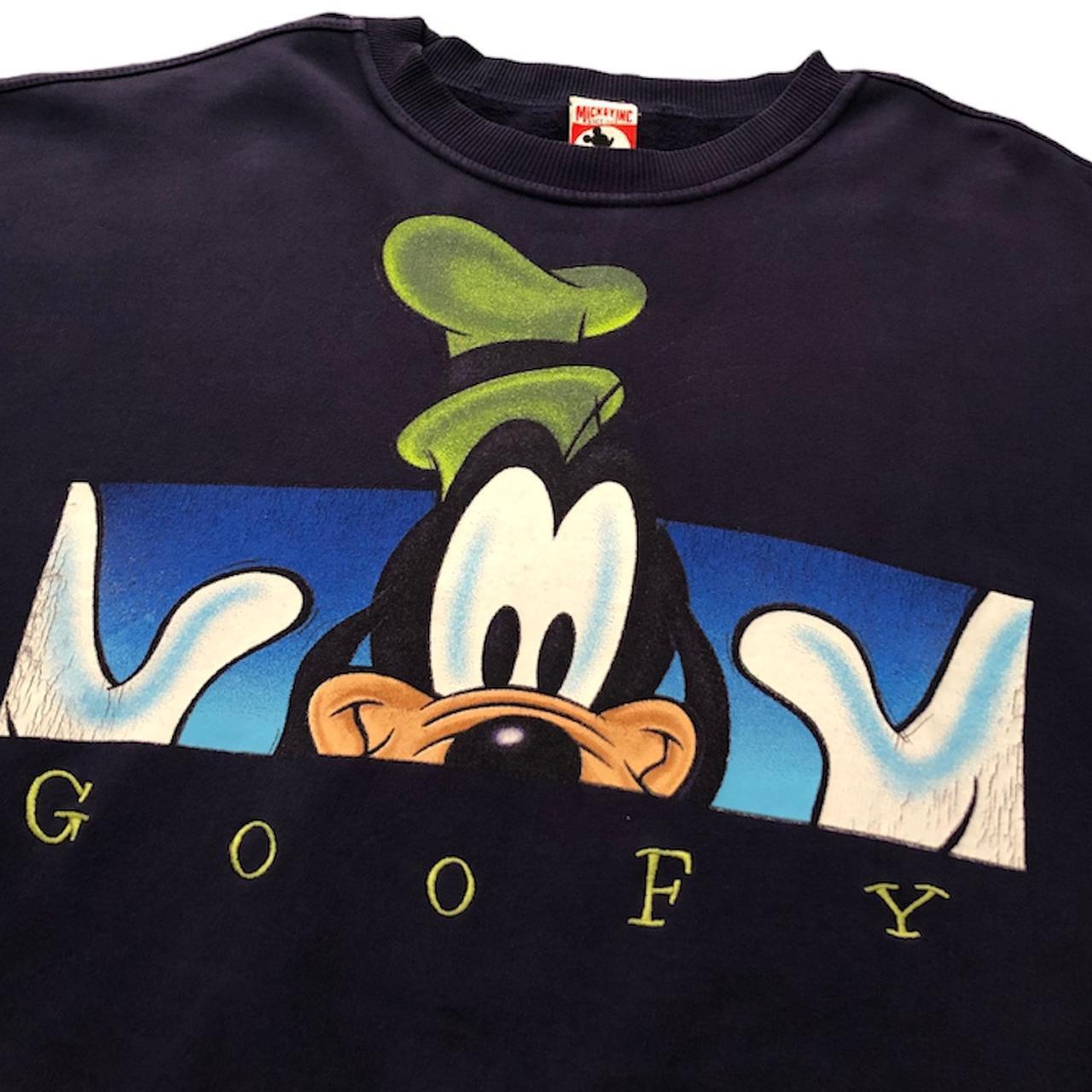 Vintage 90’s Mickey Inc Disney Goofy Navy Blue... - Depop