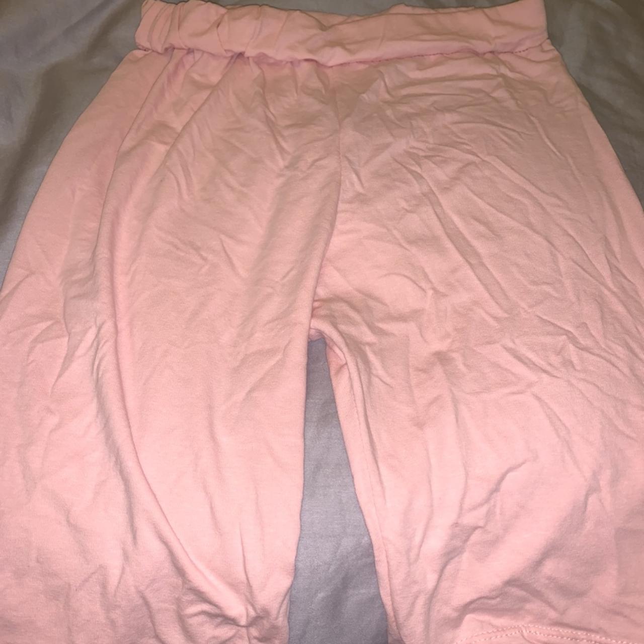 pale pink cycling shorts