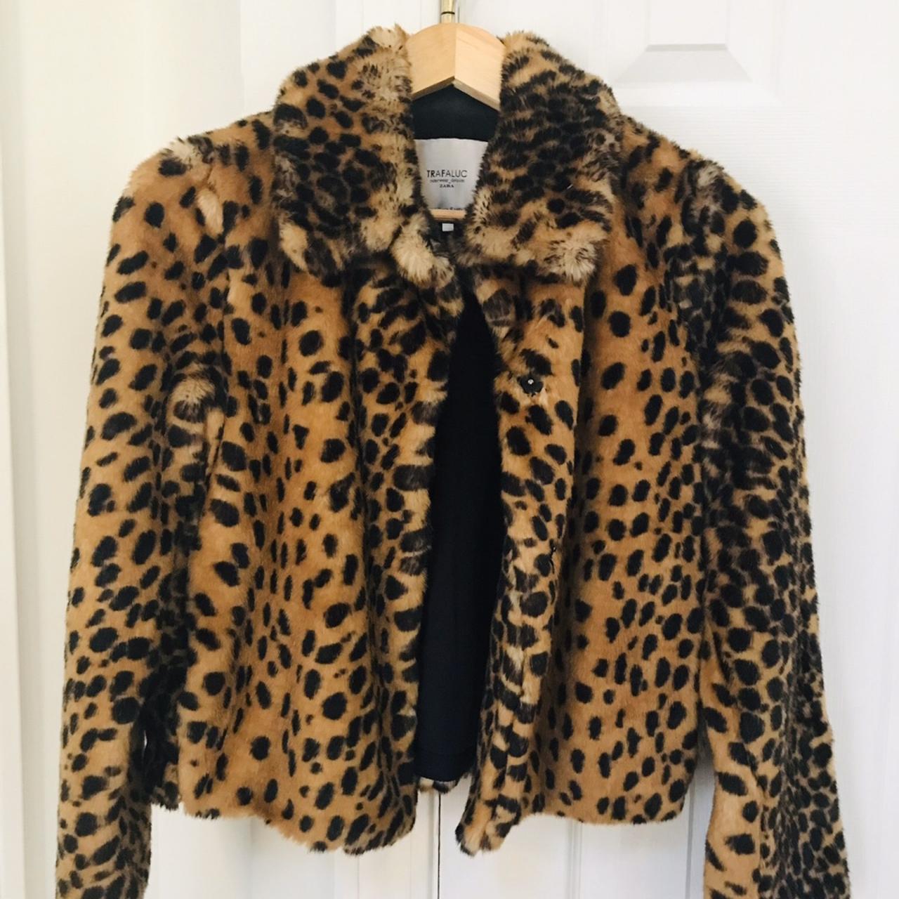 Tralfluc Zara leopard print cropped coat. Well I... - Depop