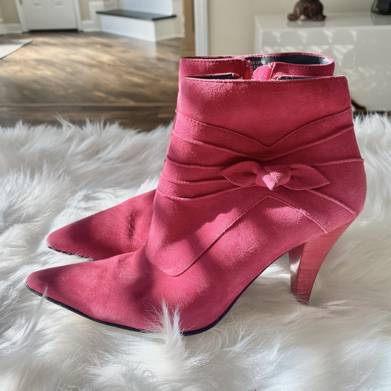 hot pink booties