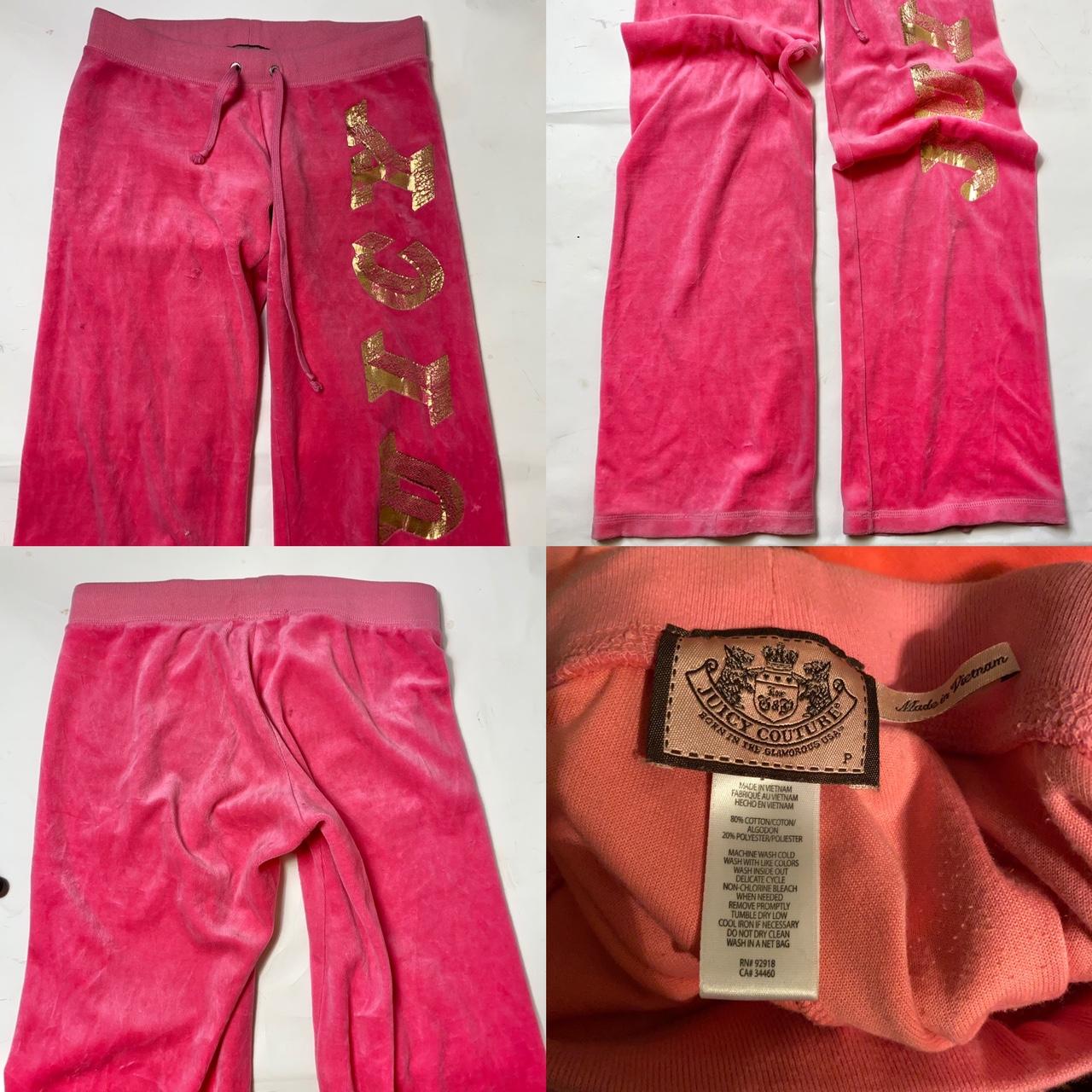 Juicy Couture • Hot Pink Velour Track Pants Hot Depop 7535