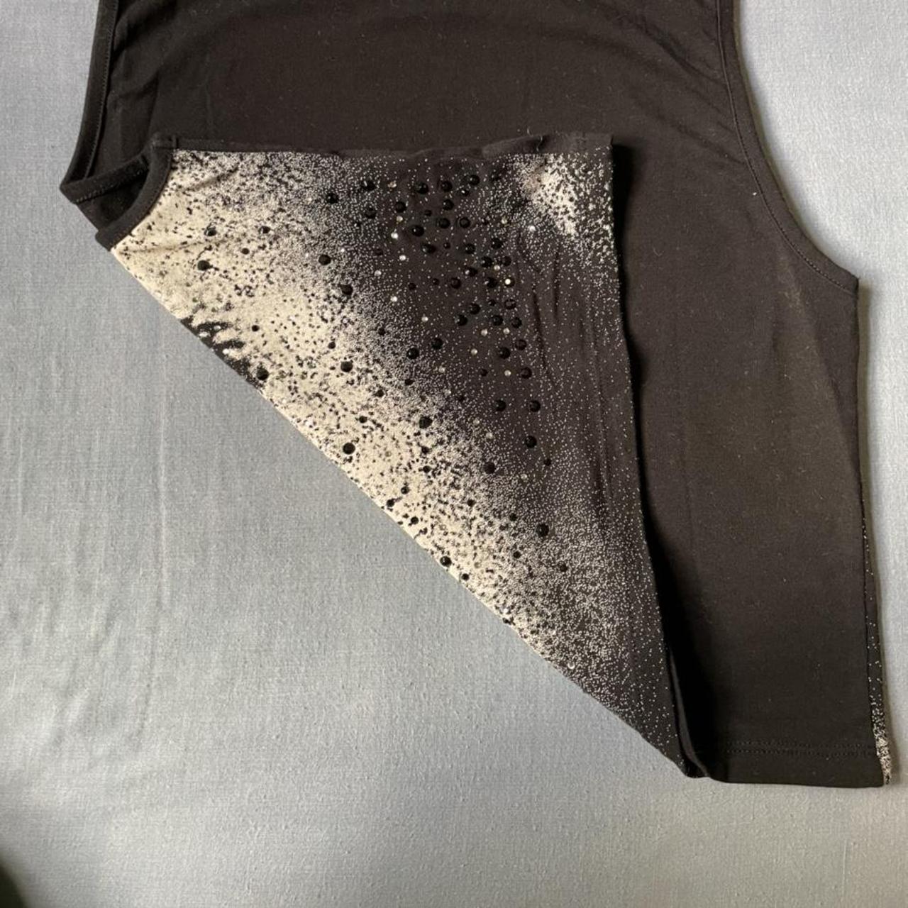 JADED LDN RIGHTSTONE EYE VEST BLACK AND WHITE SIZE 8... Depop