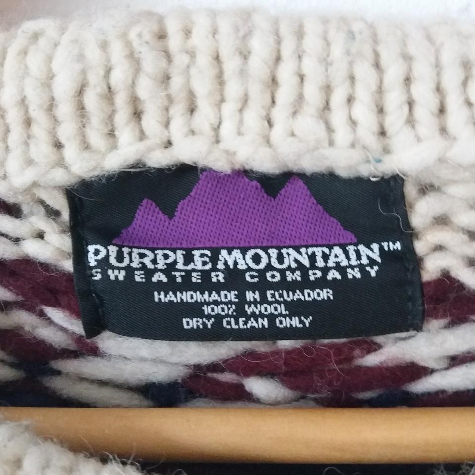 Purple Mountain sweater • 100% wool •... - Depop