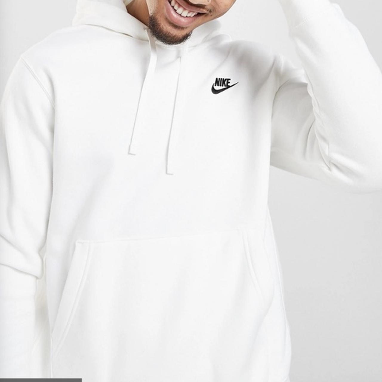 white nike foundation hoodie