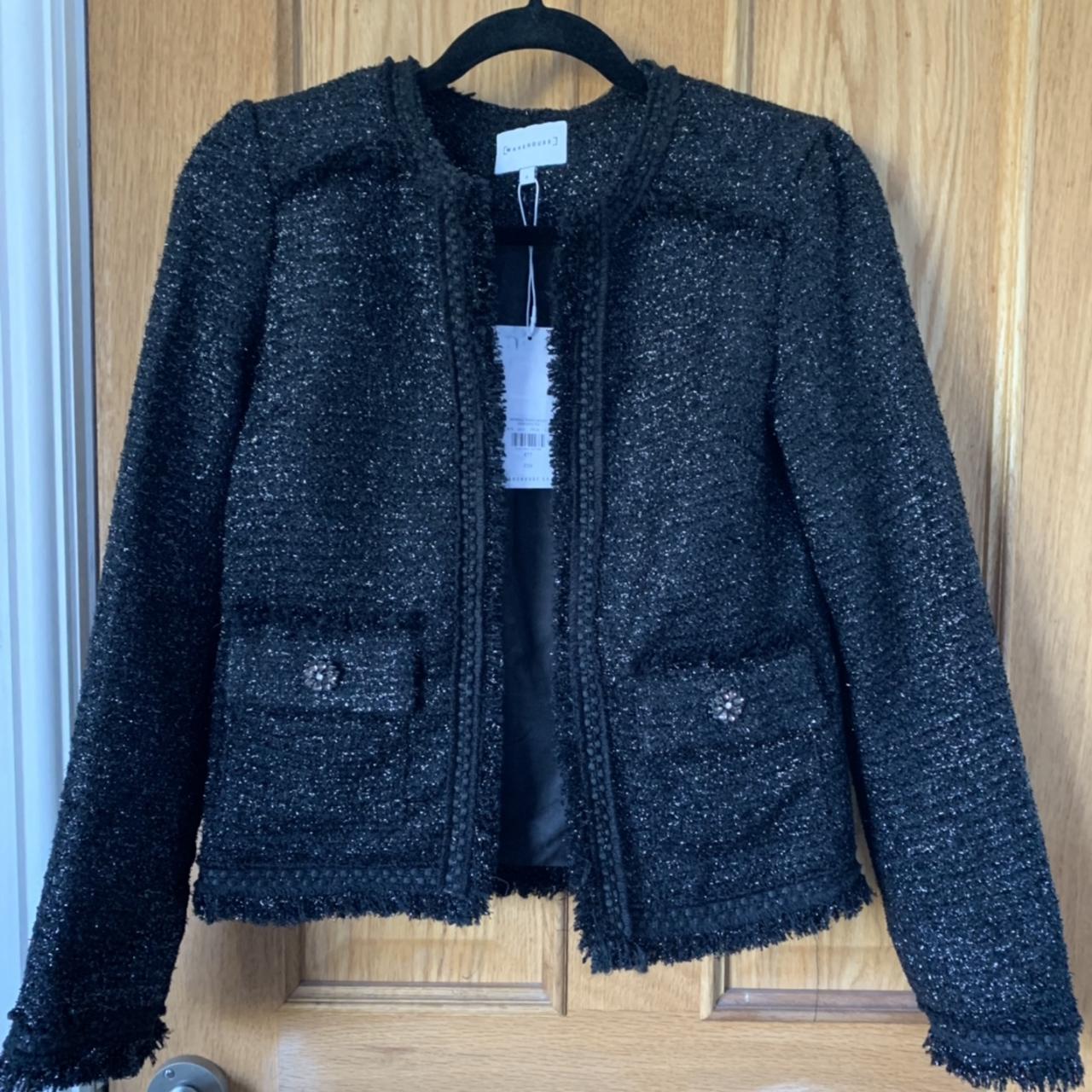 Warehouse sparkle 2025 tweed jacket