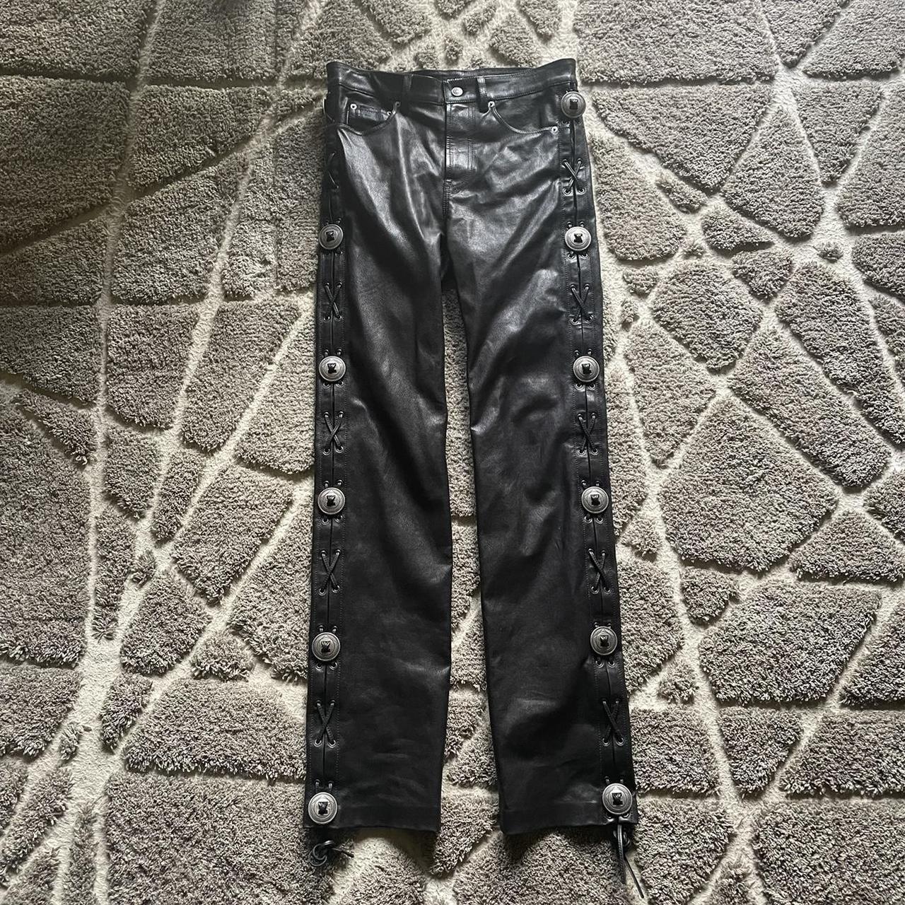 2019 Leather Choncho Jeans, 100% Calfskin...