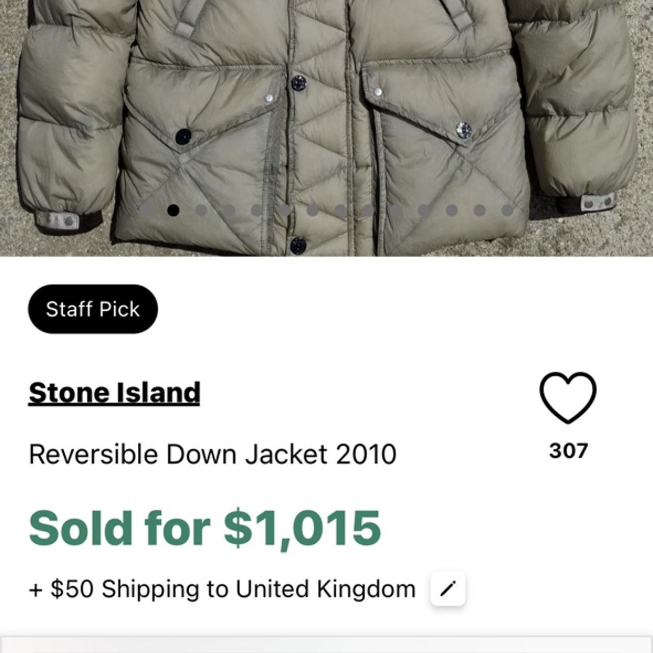 STONE ISLAND 2010 Reversible Leather Jacket Size L But More Like A M