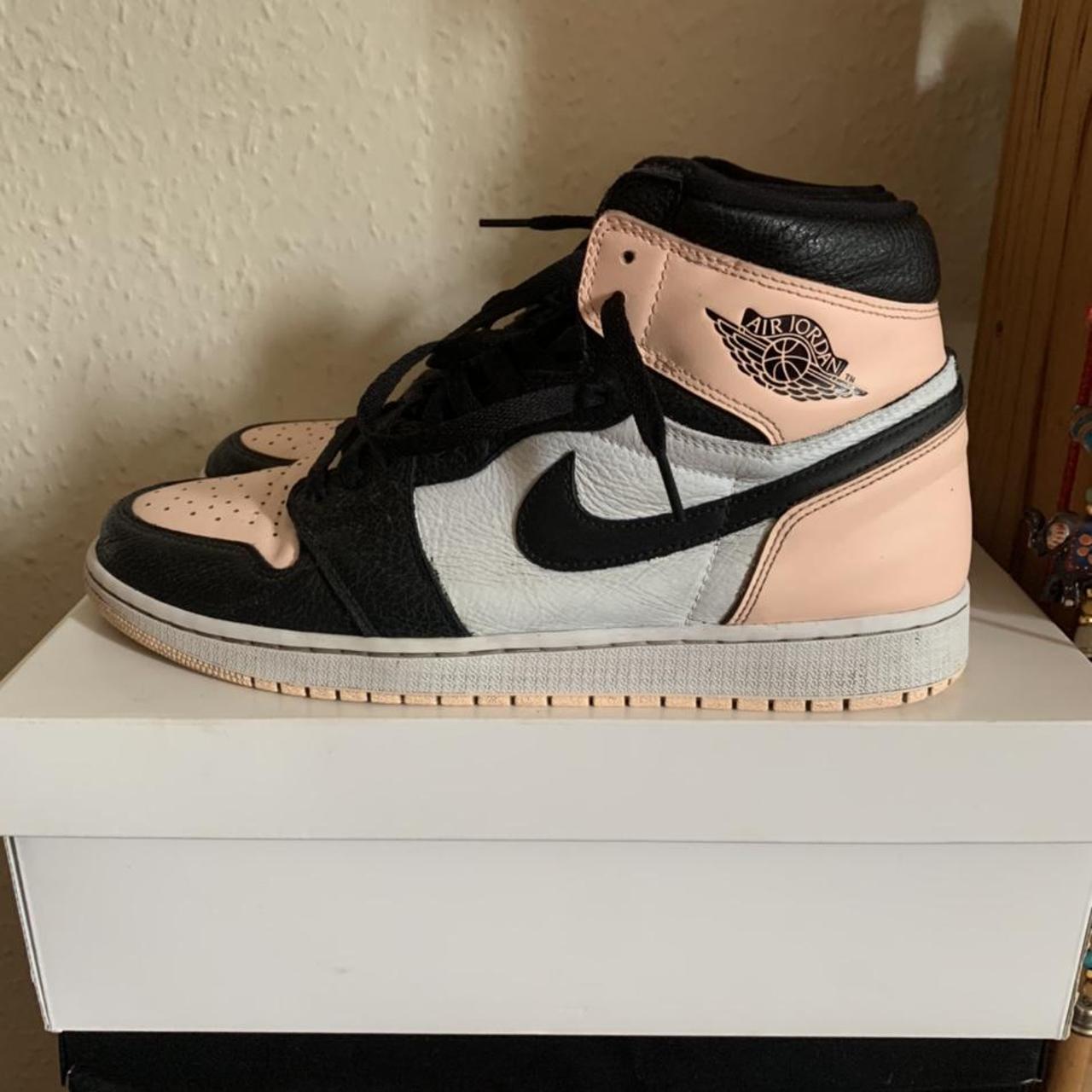 jordan 1 high crimson tint custom hand painted side... - Depop