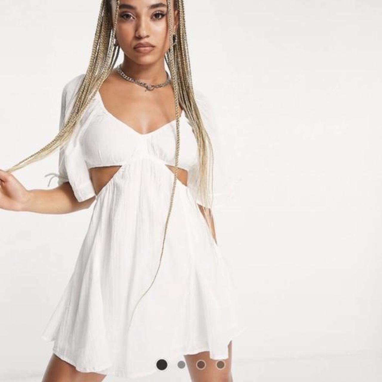 ASOS Women's White Dress Depop