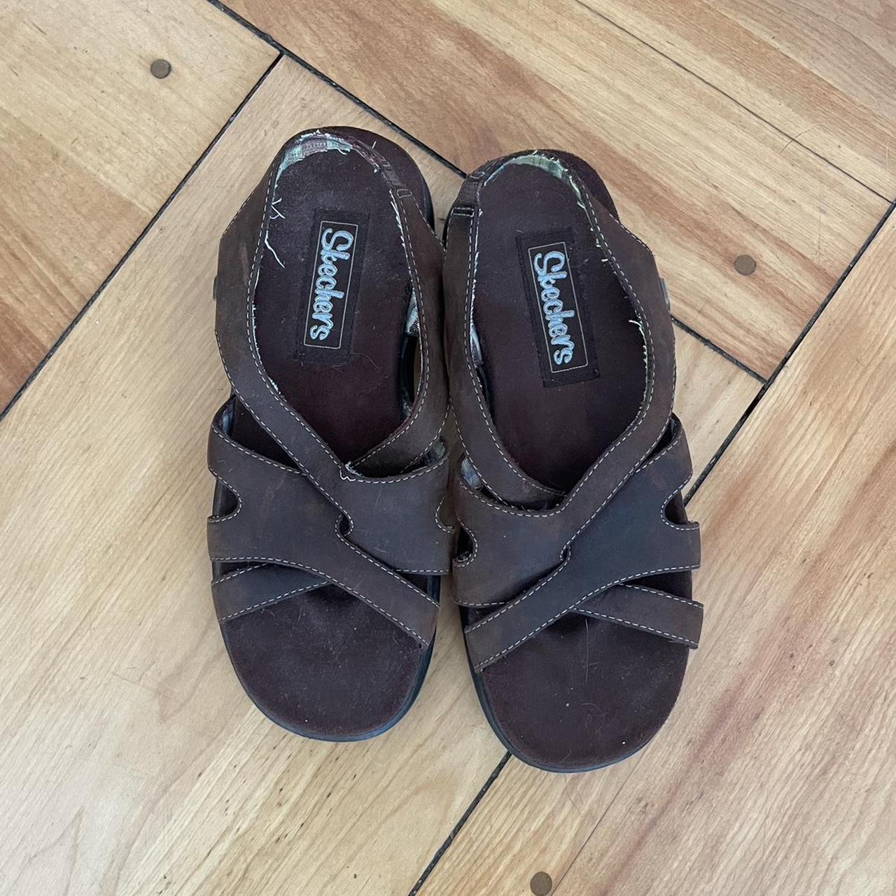 Skechers Women's Brown Sandals | Depop