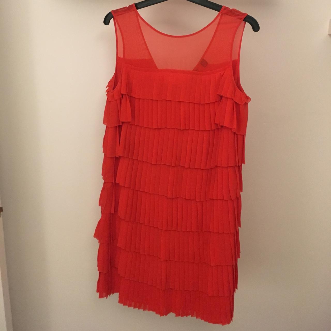 Ted Baker size (UK 10) orange flapper dress 👗