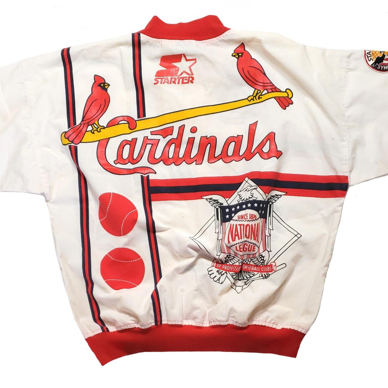 Vintage Starter Jacket : St. Louis Cardinals : Adult - Depop