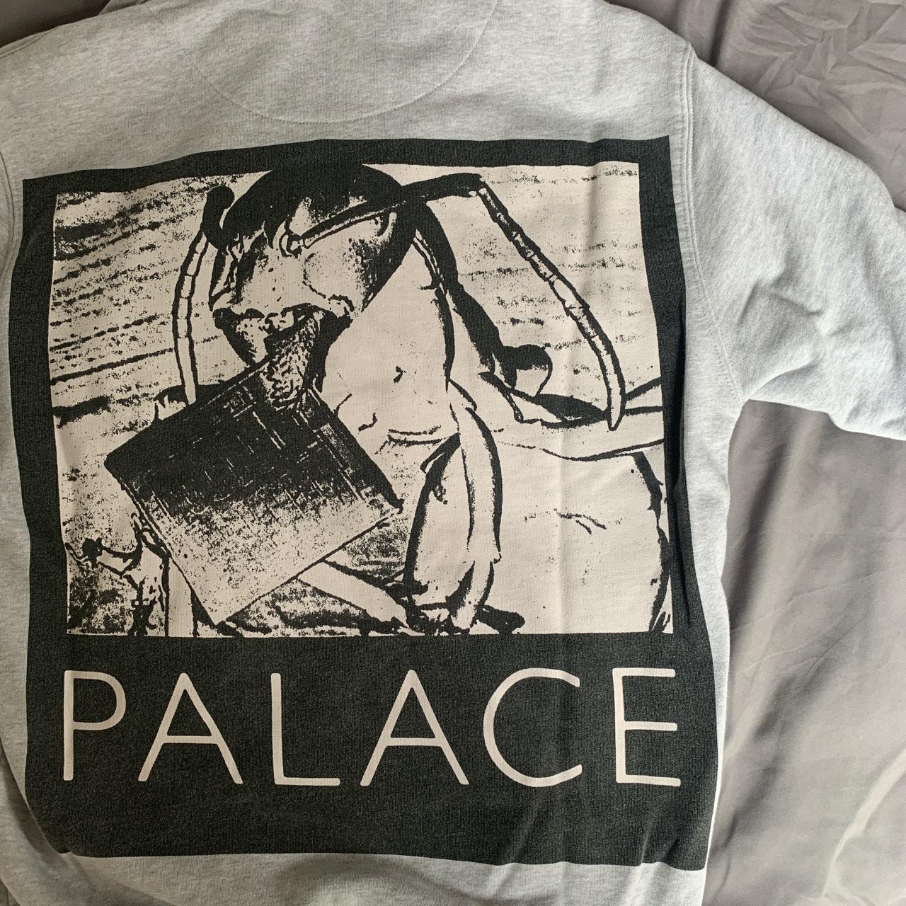 PALACE chip hoodie Grey Size small Previously worn