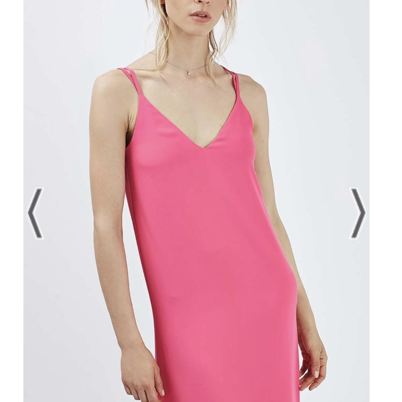 Topshop pink hot sale slip dress