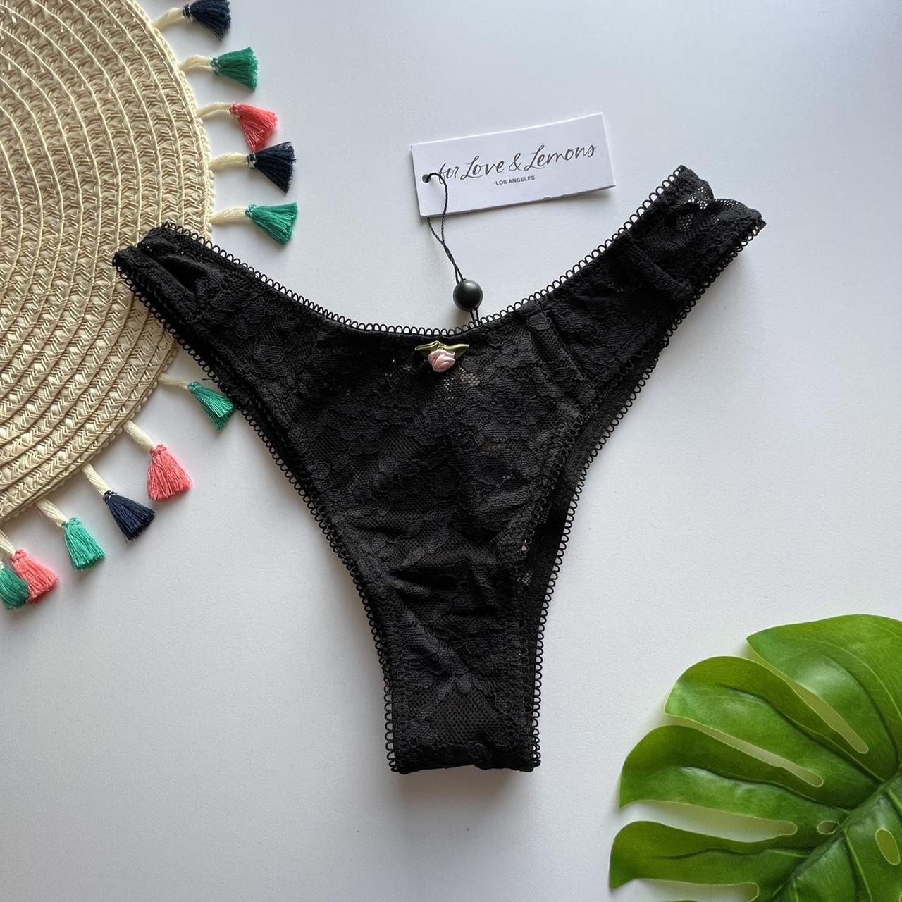 Black Lace Panty Heart Mens G-String Underwear - Davson Sales