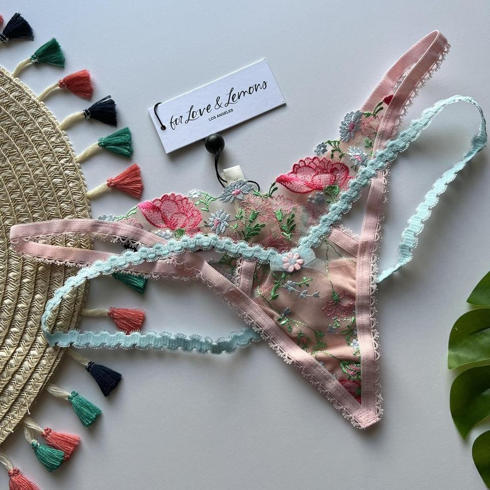 For Love And Lemons Aurora Thong Panty Sold