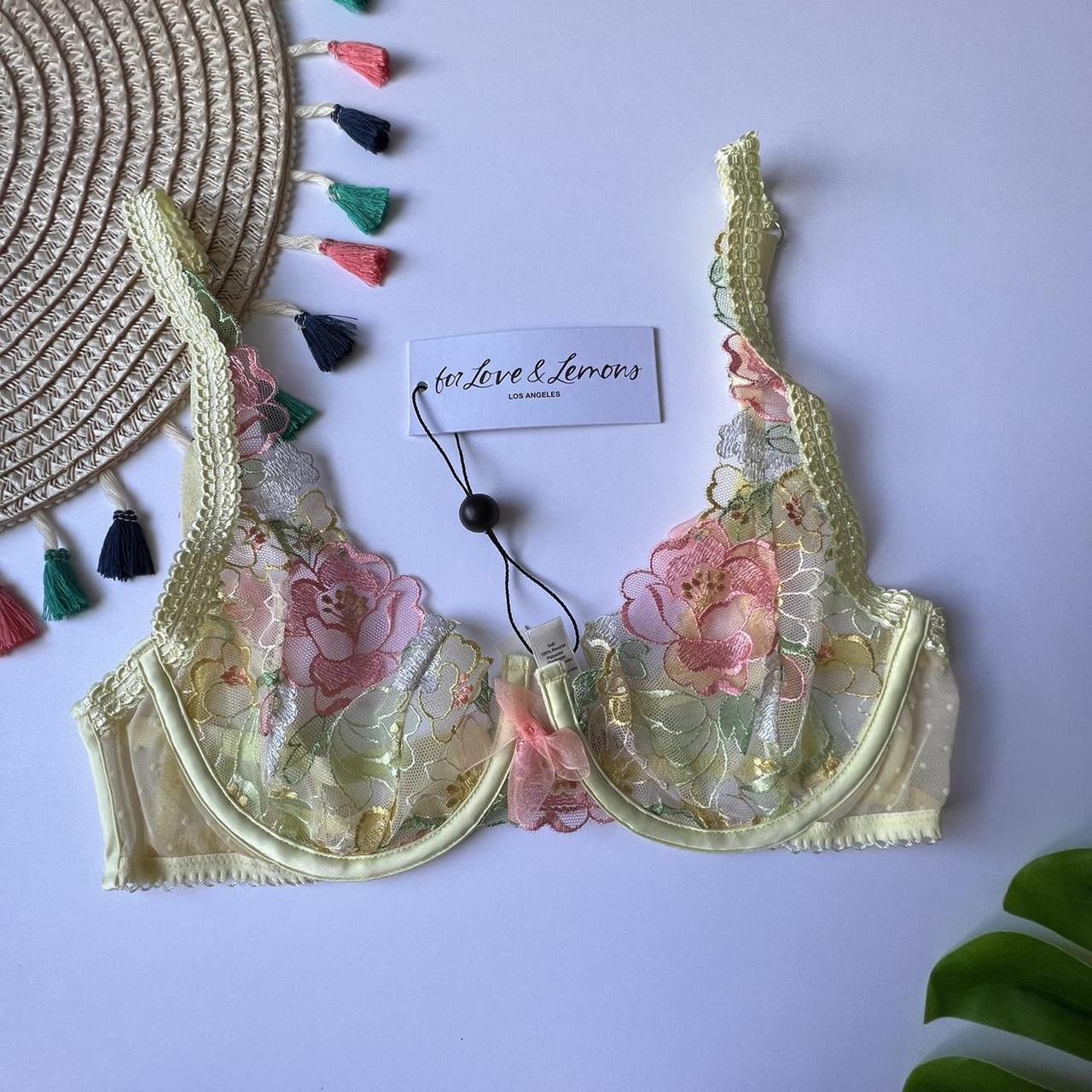 Bright yellow Zara lace bralette 🌼 Perfect for - Depop