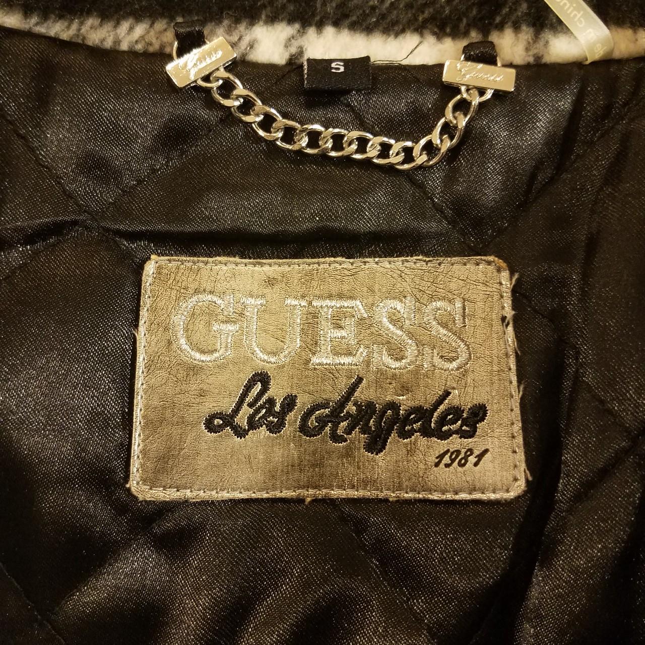 1981 GUESS Los Angeles leather and tweed zipped,... - Depop
