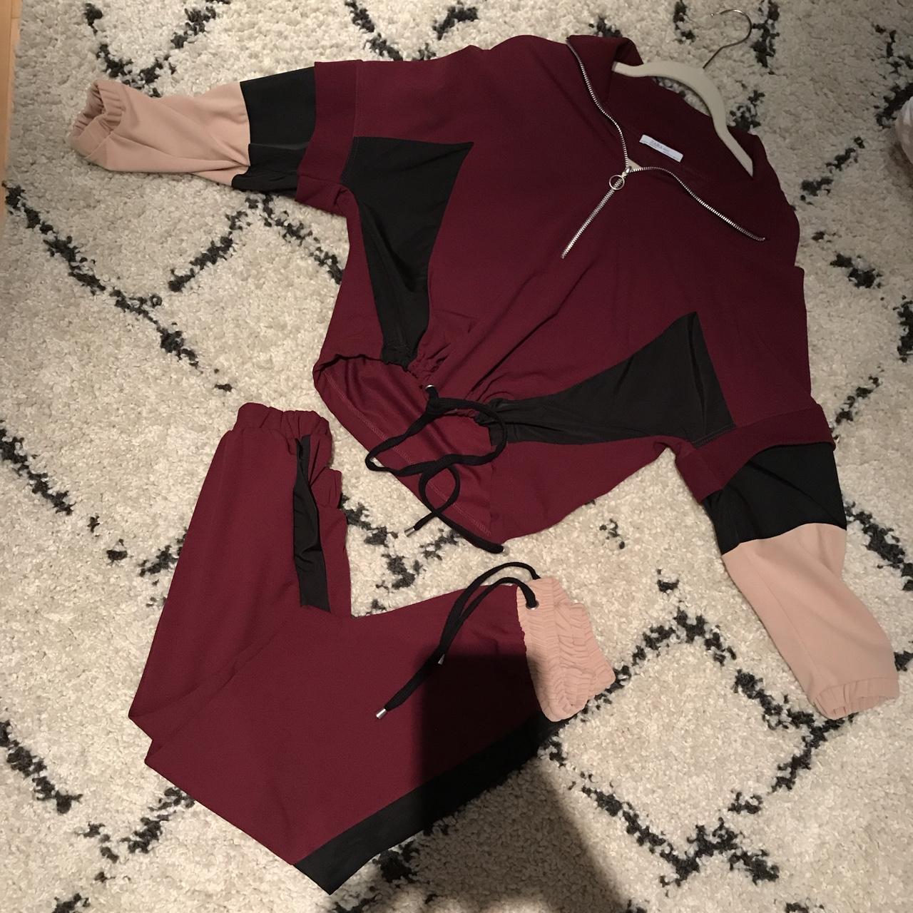 ZARA TRACKSUIT SET (SWEATER + JOGGERS) - worn once... - Depop