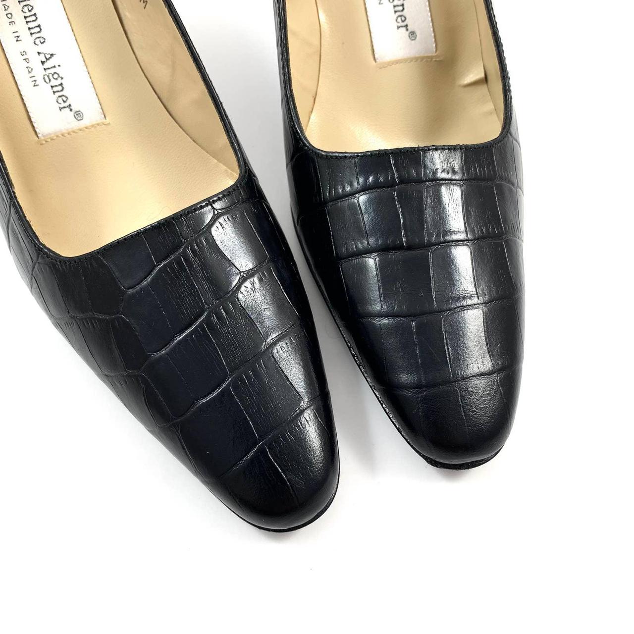 Vintage 1980 S ETIENNE AIGNER Black Crocodile Depop