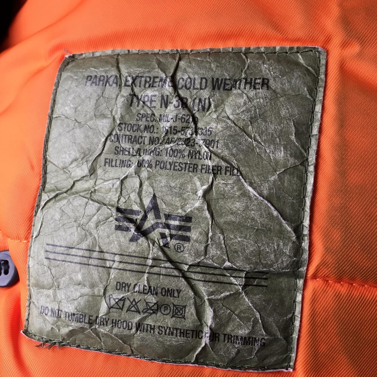 Alpha Industries Men's Orange and Navy Coat (3)
