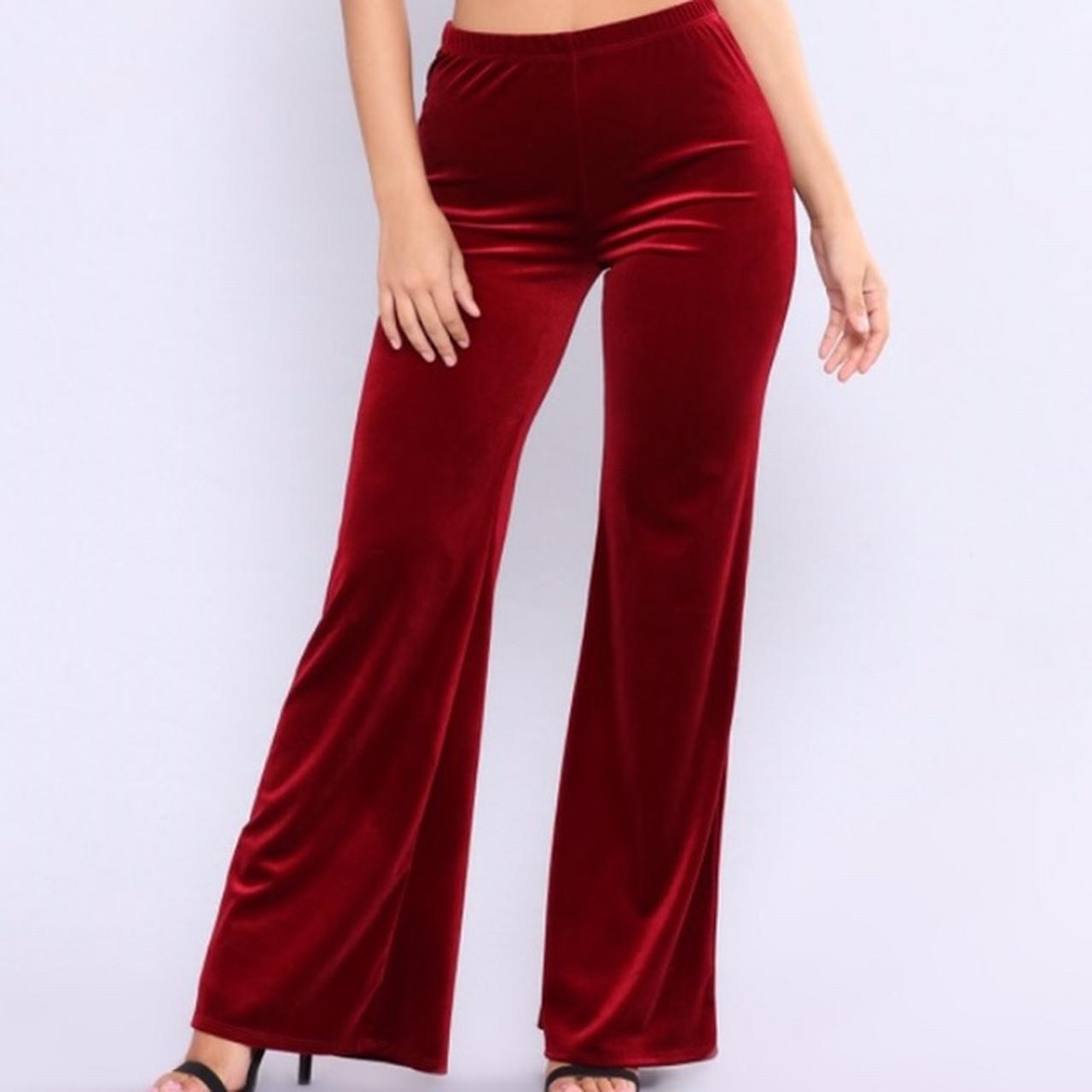 Fashion Nova Velvet flare pants Brand new Depop