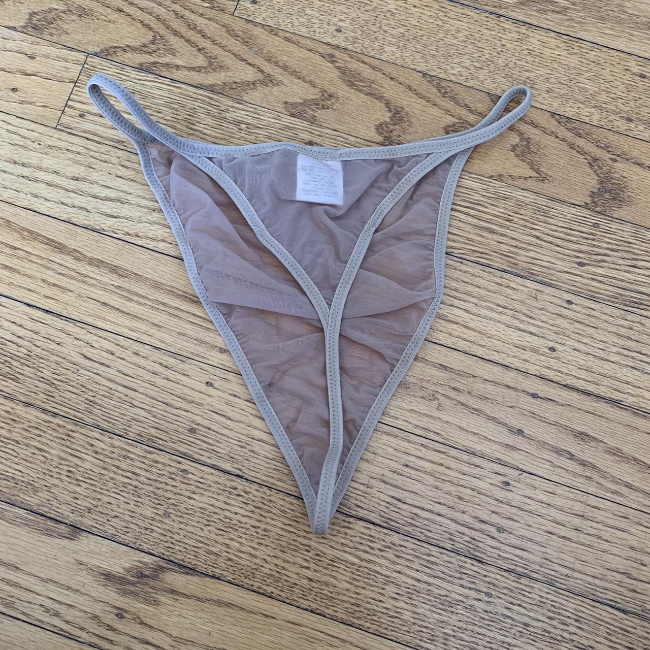 Calvin Klein mesh thong., Nude color. , Size...