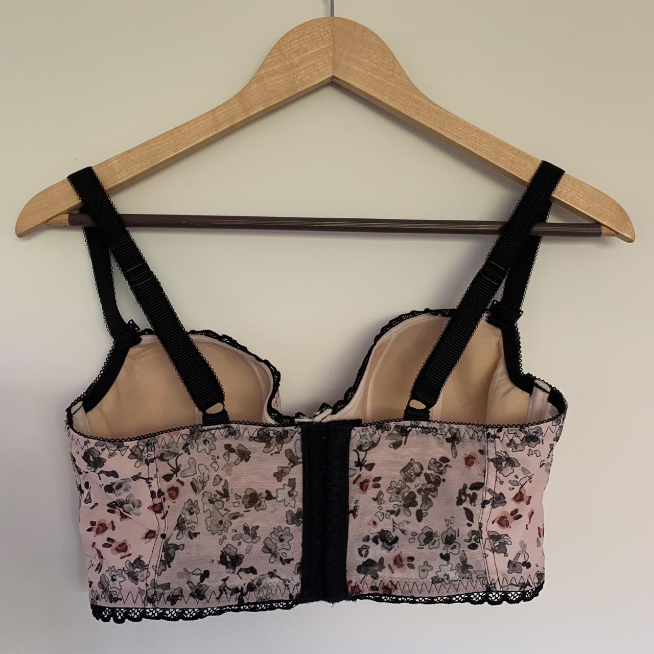 Freya brand pink floral bra. Size 34E. No tag but - Depop