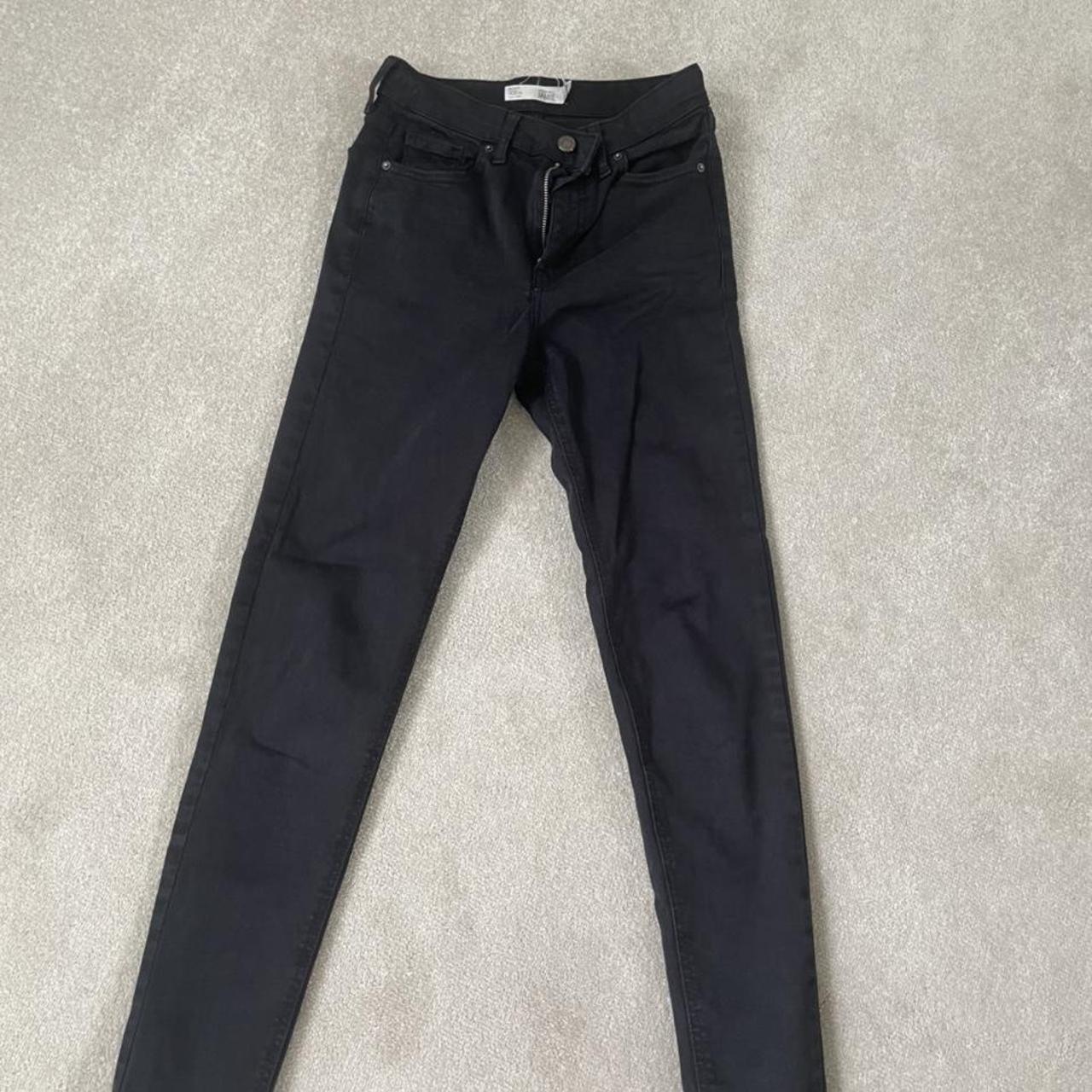 Jamie black skinny Topshop jeans. W26 L34 - Depop