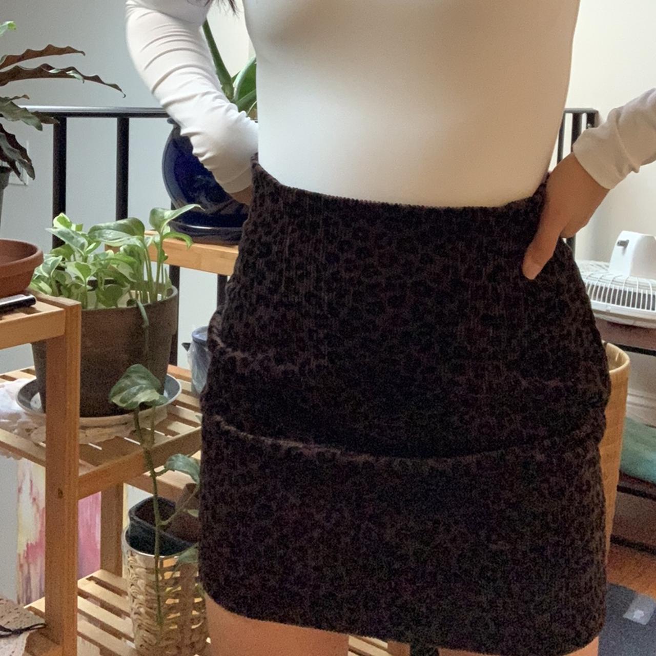 Leopard corduroy clearance skirt