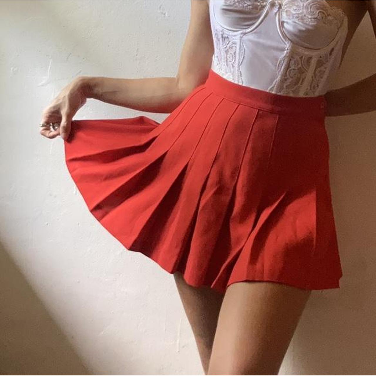 032c Women's Red Skirt Depop