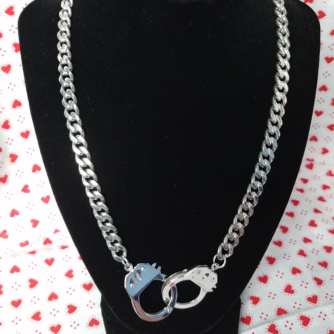 Product Image 1 - Stainless Steel Handcuff Necklace

This rad