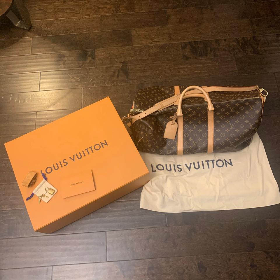 Bundle of 2 Louis Vuitton shopping bags The orange - Depop