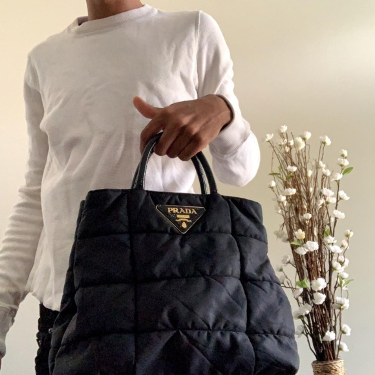 Authentic Vtg Prada Nylon Tote Bag, Women's Fashion, Bags
