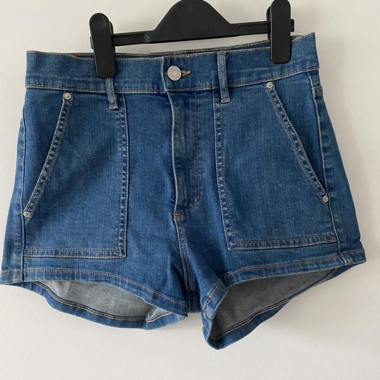 Garage Women's Blue Shorts Depop