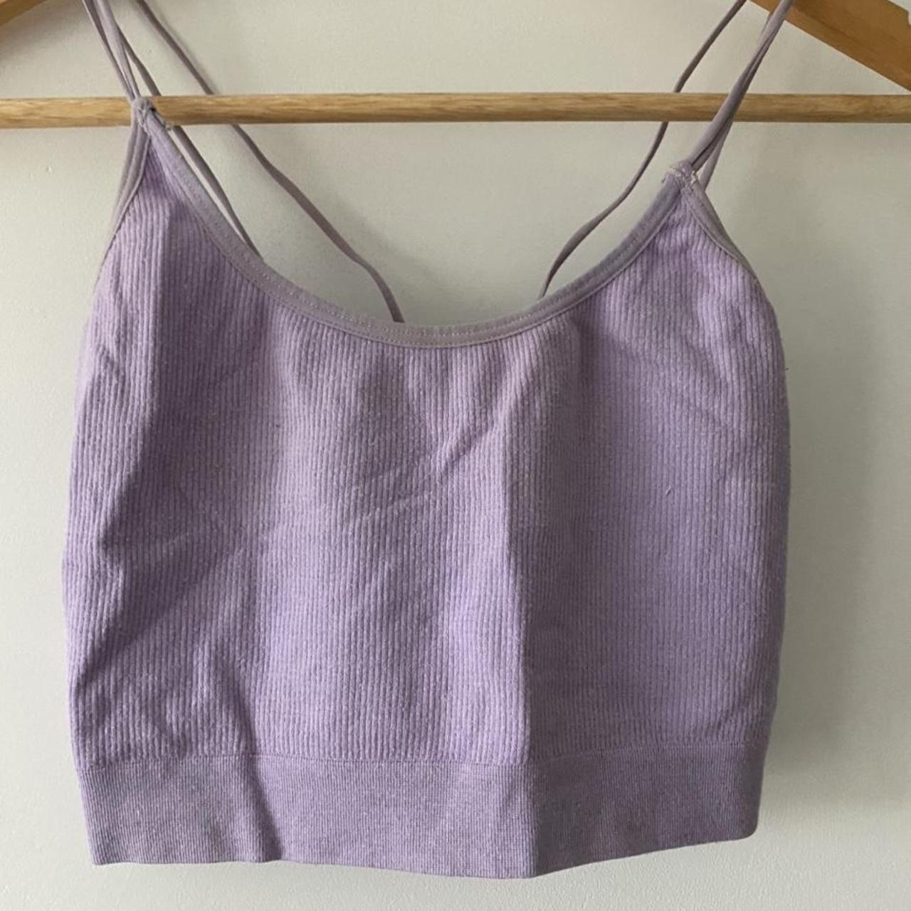 Urban Outfitters Women's Purple Crop-top | Depop