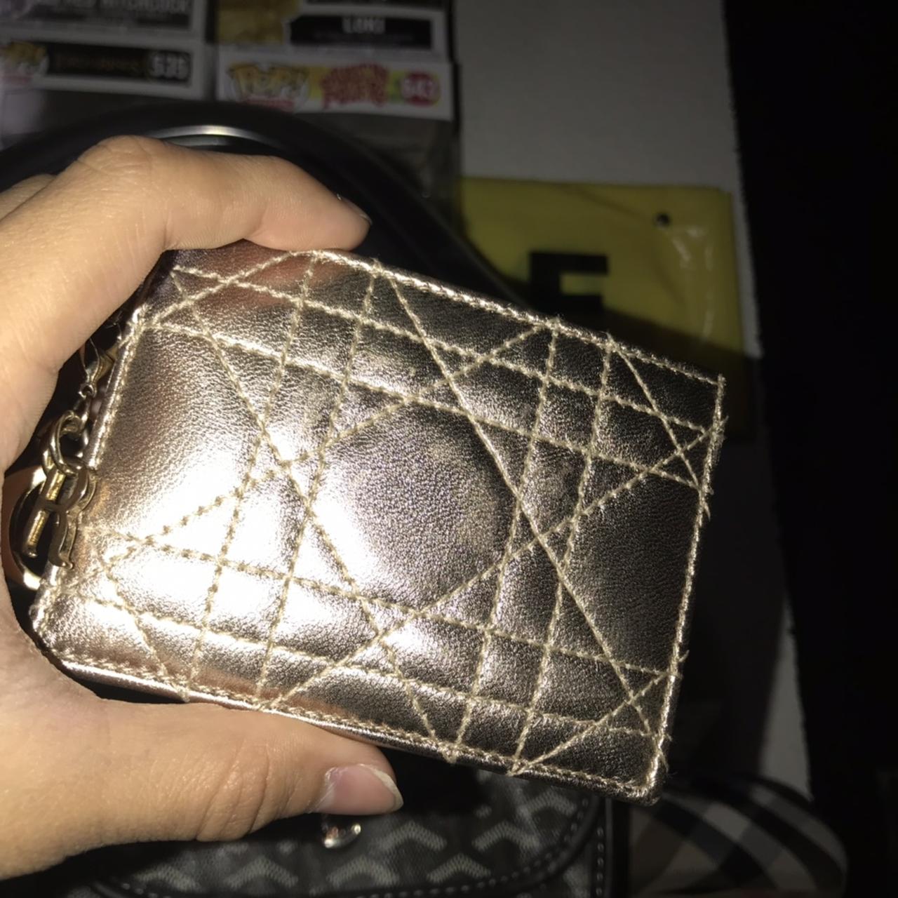 YSL CARD HOLDER Color Maroon, gold hard wear, caviar - Depop