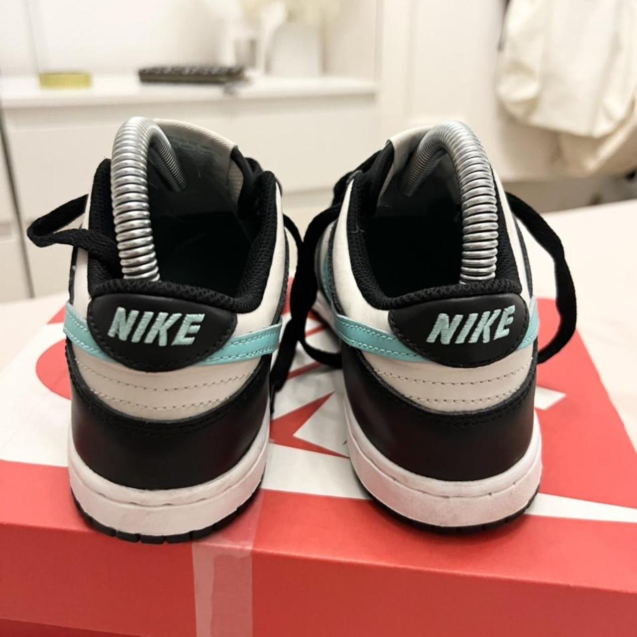 Nike Dunk Low light bone / tropical twist dunks size... Depop