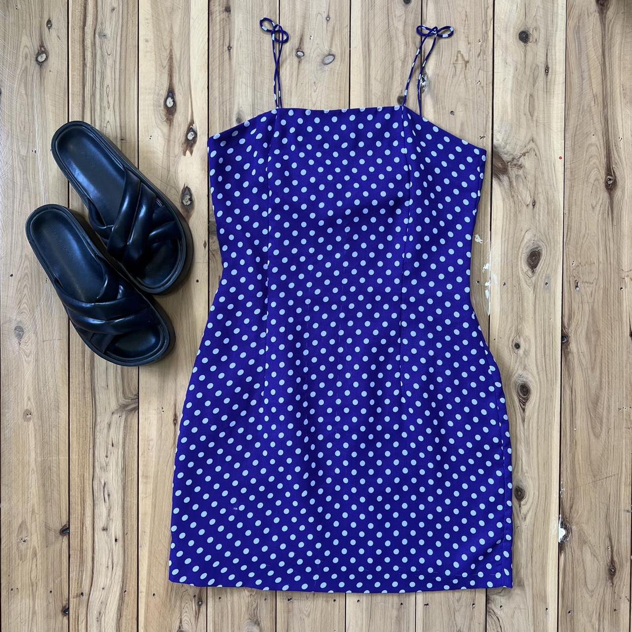 90s polka dot dress
