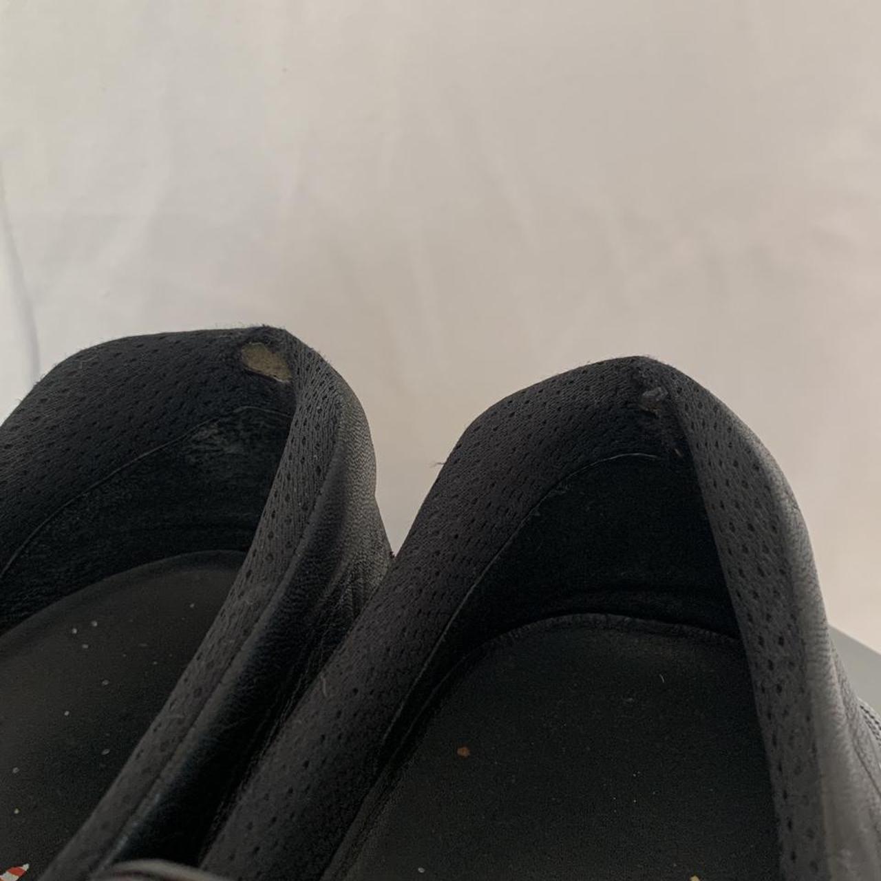 Prada black leather slip on loafers, comes with... - Depop