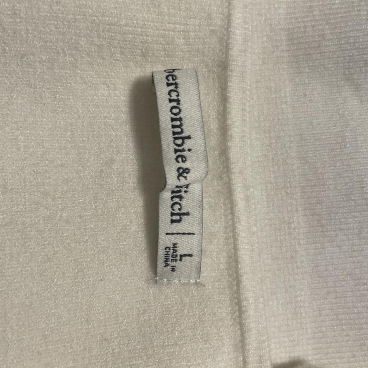 Abercrombie & Fitch White cross back crop top... - Depop