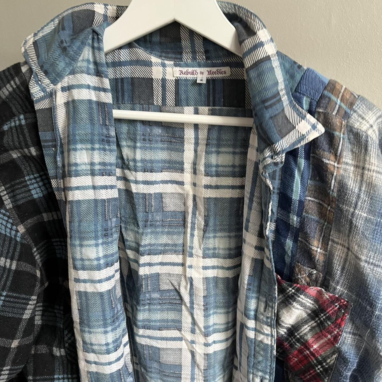 Needles Rebuild 7 cut vintage flannel By Nepenthes... - Depop