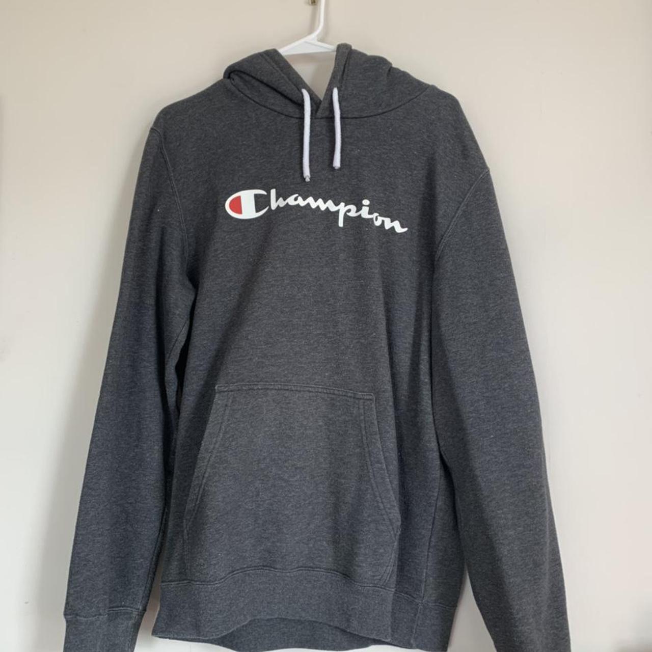 charcoal grey champion hoodie