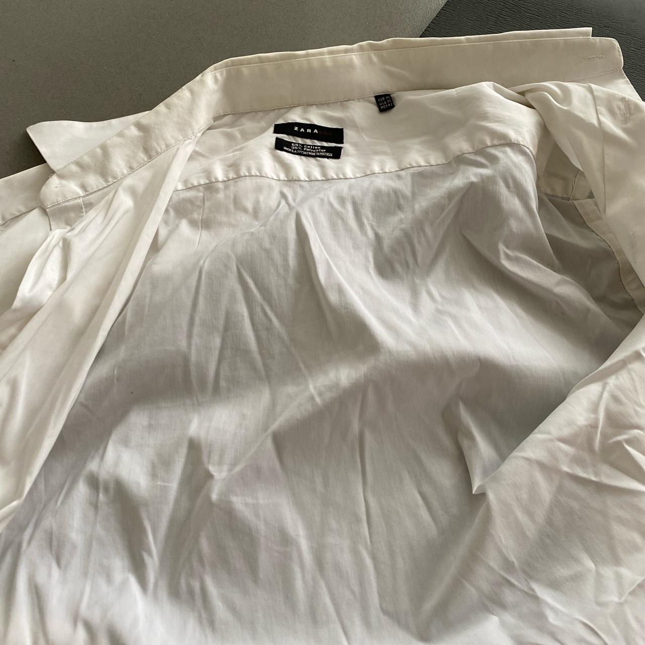 #ZARA white long sleeve shirt - Depop